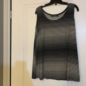 Long striped tank top